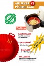 3'lü Air Fryer Silikon Pişirme Seti Muffin Kek Kalıbı Tek Ve Çift Bölmeli Silikon Airfryer Airfrayer