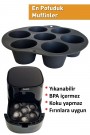 3'lü Air Fryer Silikon Pişirme Seti Muffin Kek Kalıbı Tek Ve Çift Bölmeli Silikon Airfryer Airfrayer