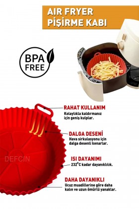 Airfryer Silikon Pişirme Kabı