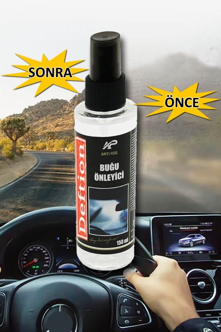 Buğu Önleyici Sprey Oto Araba Kask Gözlük Araç Cam Ayna Buhar Giderici Çözücü Auto Proff 150ml