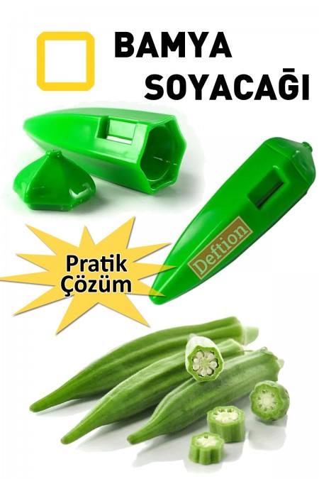 Bamya Soyacağı Soyucu Kalemtıraş Ayıklama Kalemtraş Kalemtraşı Temizleme Soyacak