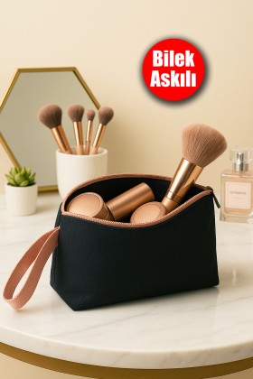 Bilek Askılı Günlük Makyaj Çantası Su Geçirmez Küçük Seyahat Kozmetik Mini El Çantası