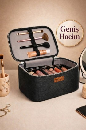 Profesyonel Büyük Boy Makyaj ve Seyahat Çantası - Su Geçirmez Geniş Bavul ve Banyo Organizeri