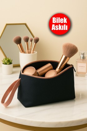 Bilek Askılı Günlük Makyaj Çantası Su Geçirmez Küçük Seyahat Kozmetik Mini El Çantası